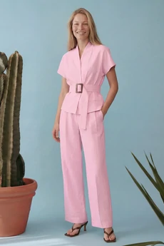 Костюм брючный 1891Р розовый Lokka