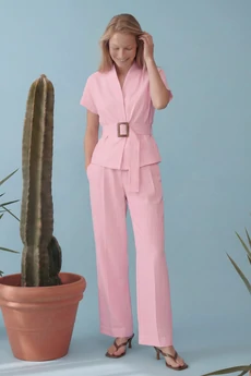 Костюм брючный 1891Р розовый Lokka