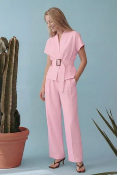 Костюм брючный 1891Р розовый Lokka