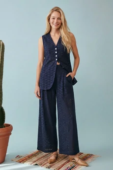 Костюм брючный 1908 глубокий темно-синий Lokka