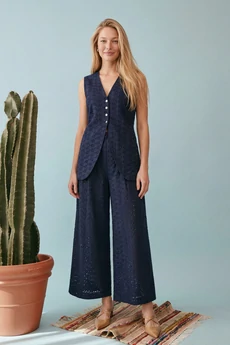 Костюм брючный 1908 глубокий темно-синий Lokka