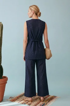 Костюм брючный 1908 глубокий темно-синий Lokka