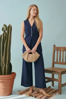 Костюм брючный 1908 глубокий темно-синий Lokka