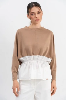 Джемпер 269 бежевый + молоко LUNA