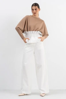 Джемпер 269 бежевый + молоко LUNA