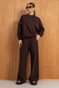 Костюм брючный 279 шоколад LUNA