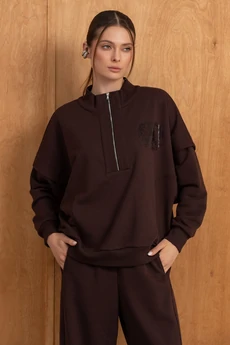 Костюм брючный 279 шоколад LUNA