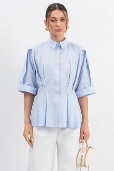 Рубашка 282 голубой LUNA