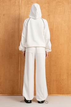 Костюм брючный 288 молоко + голубой LUNA