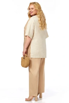 Костюм брючный 11692 льняной LaKona