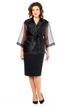 Костюм с платьем 11710 черный LaKona