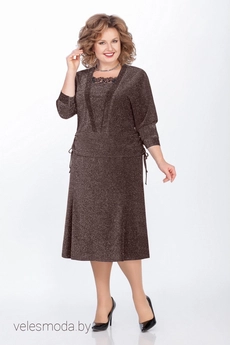 Костюм с юбкой 1271 бронза LaKona