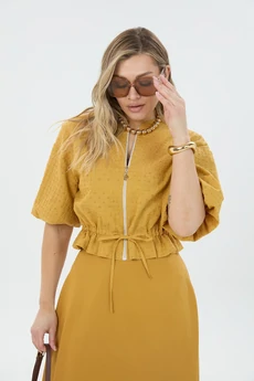 Костюм с юбкой К1340114 горчица LM (Лаборатория моды)