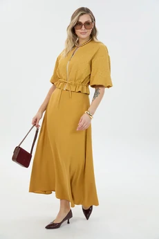 Костюм с юбкой К1340114 горчица LM (Лаборатория моды)
