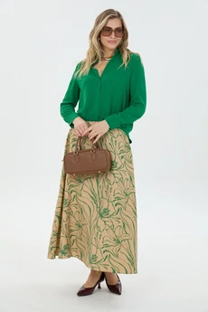 Костюм с юбкой К1870114 зеленый LM (Лаборатория моды)