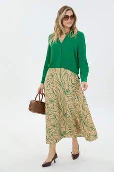 Костюм с юбкой К1870114 зеленый LM (Лаборатория моды)