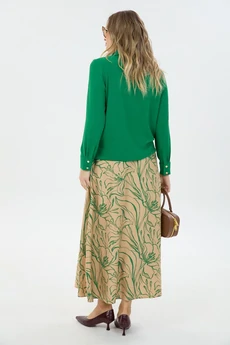 Костюм с юбкой К1870114 зеленый LM (Лаборатория моды)