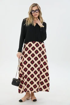 Костюм с юбкой К1870114 ромбы LM (Лаборатория моды)