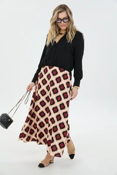 Костюм с юбкой К1870114 ромбы LM (Лаборатория моды)