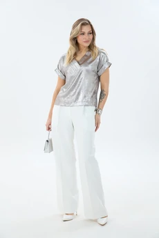 Блузка М92 шиммер бежевый LM (Лаборатория моды)