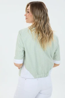 Костюм брючный К8248 белый джинс LM (Лаборатория моды)