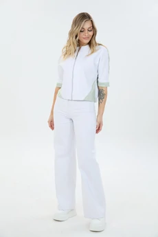 Костюм брючный К8248 белый джинс LM (Лаборатория моды)