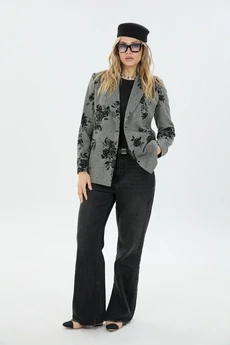 Жакет М66 флок цветы LM (Лаборатория моды)