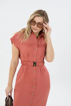 Платье М186 коралл LM (Лаборатория моды)