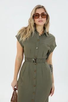 Платье М186 хаки LM (Лаборатория моды)