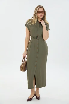 Платье М186 хаки LM (Лаборатория моды)