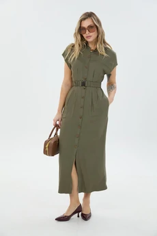 Платье М186 хаки LM (Лаборатория моды)