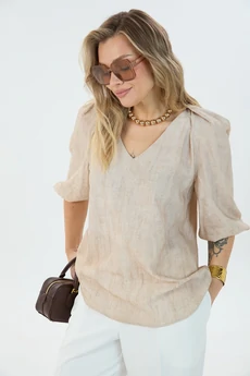Блузка М192 бежевая LM (Лаборатория моды)