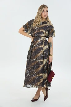 Платье М76 коричневый LM (Лаборатория моды)