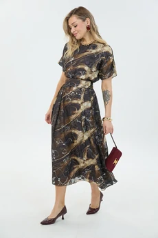 Платье М76 коричневый LM (Лаборатория моды)