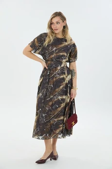 Платье М76 коричневый LM (Лаборатория моды)