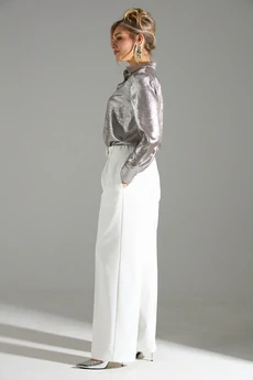 Блузка 010 бежевый шиммер  LM (Лаборатория моды)