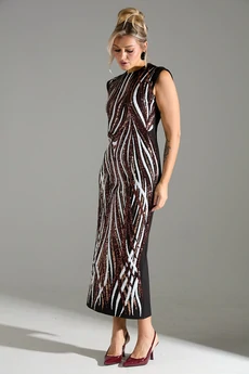 Платье 046 красный + белый LM (Лаборатория моды)