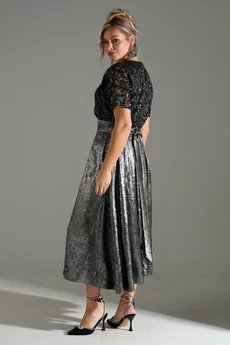 Платье 076 серый шиммер LM (Лаборатория моды)