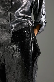 Костюм брючный 098 серый шиммер LM (Лаборатория моды)