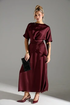 Костюм с юбкой 1180114 бордовый LM (Лаборатория моды)