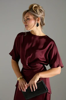 Костюм с юбкой 1180114 бордовый LM (Лаборатория моды)