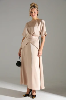 Костюм с юбкой 1180114 золотой LM (Лаборатория моды)