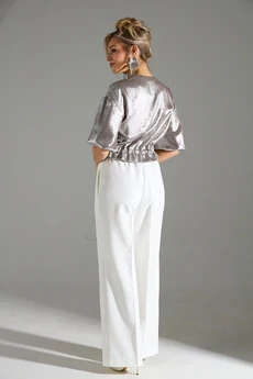 Блузка 134 бежевый шиммер  LM (Лаборатория моды)