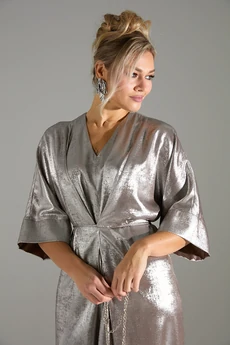 Платье 135 бежевый шиммер LM (Лаборатория моды)