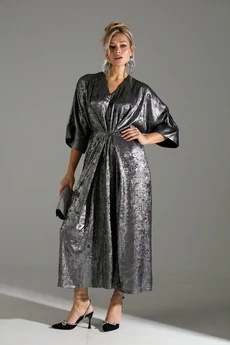 Платье 135 серый шиммер LM (Лаборатория моды)