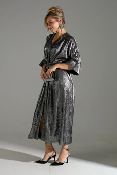 Платье 135 серый шиммер LM (Лаборатория моды)