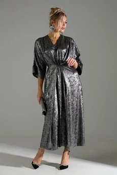 Платье 135 серый шиммер LM (Лаборатория моды)