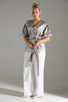 Костюм брючный 1460110 бежевый шиммер LM (Лаборатория моды)