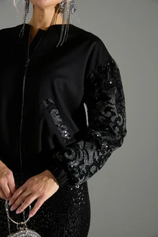 Костюм с юбкой 168042 черный LM (Лаборатория моды)