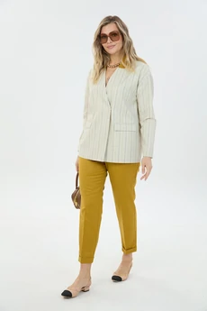 Костюм брючный 1780145 полоска льняная LM (Лаборатория моды)